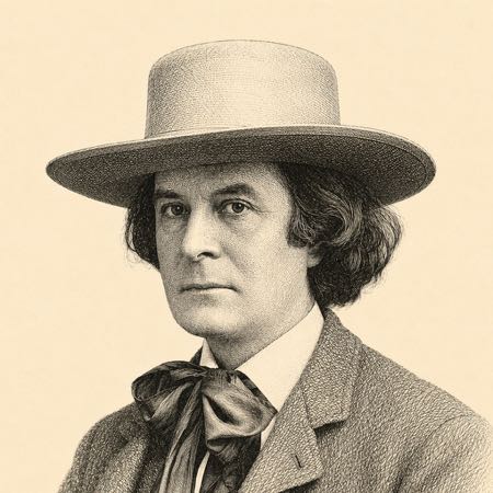 Portrait of Elbert Hubbard.