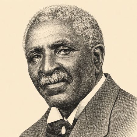 Portrait of George Washington Carver.